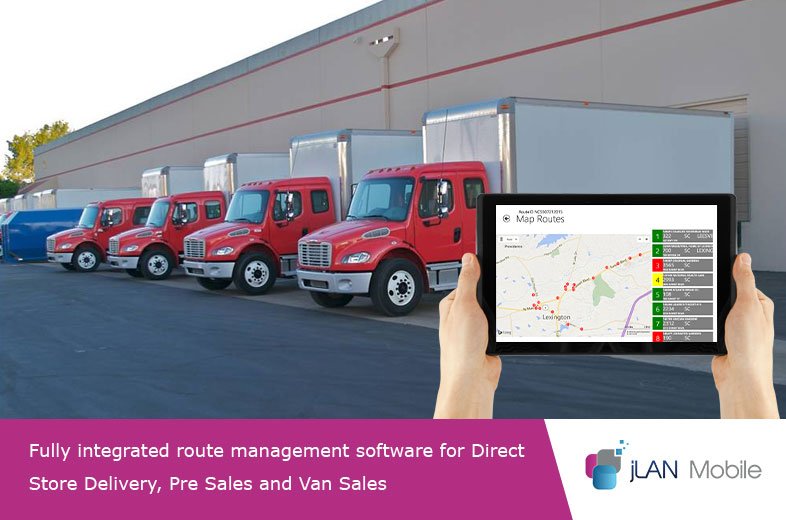 Mobile route accounting software supports van sales teams